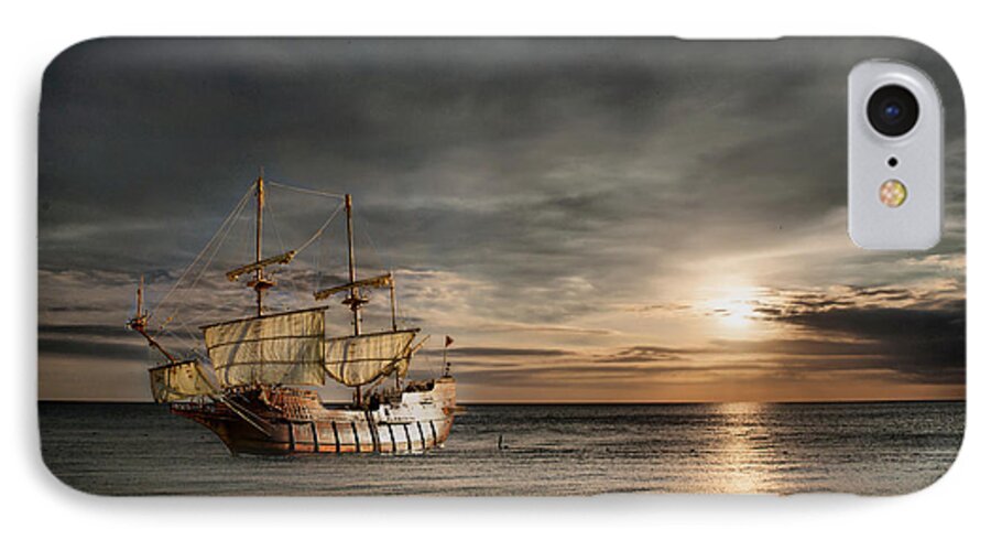 Galleon iPhone 8 Case featuring the photograph Back Home... by Charlie Roman