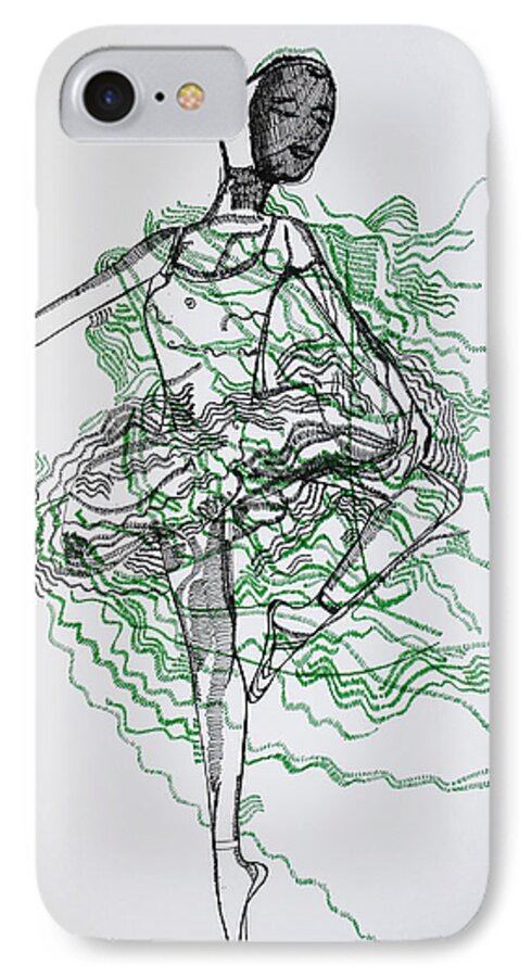 Jesus iPhone 8 Case featuring the drawing Ballet by Gloria Ssali
