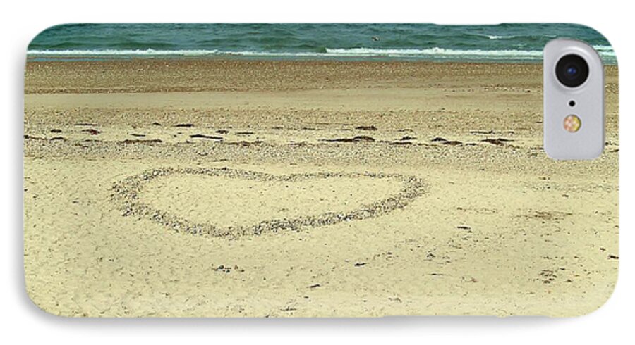Seascape. Ocean iPhone 8 Case featuring the photograph Beach Love by Loretta Pokorny