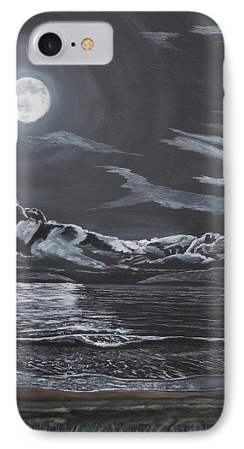 Night iPhone 8 Case featuring the painting Beauty of the Night by Ian Donley