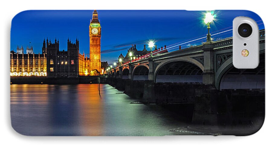 Big Ben iPhone 8 Case featuring the photograph Big Ben and Westminster Bridge by Joel Thai