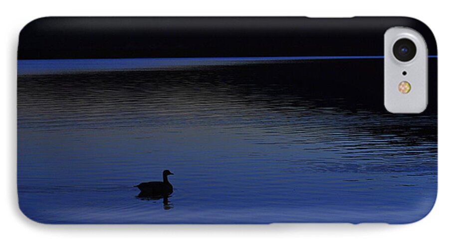 Blue Hour iPhone 8 Case featuring the photograph Blue by Judy Salcedo