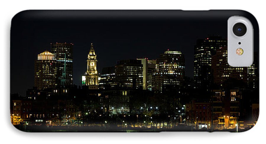 5d Mark Iii iPhone 8 Case featuring the photograph Boston Skyline on an Autumn Night by John Hoey