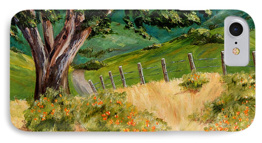Flowers iPhone 8 Case featuring the painting California Poppies by Terry Taylor