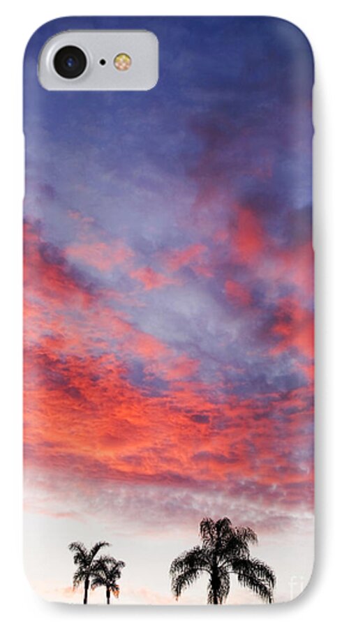 Clouds iPhone 8 Case featuring the photograph California Sunset by Gabriele Pomykaj