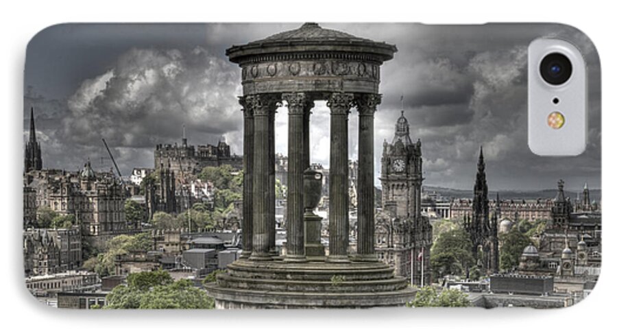 Edinburgh iPhone 8 Case featuring the photograph Calton Hill by Marion Galt