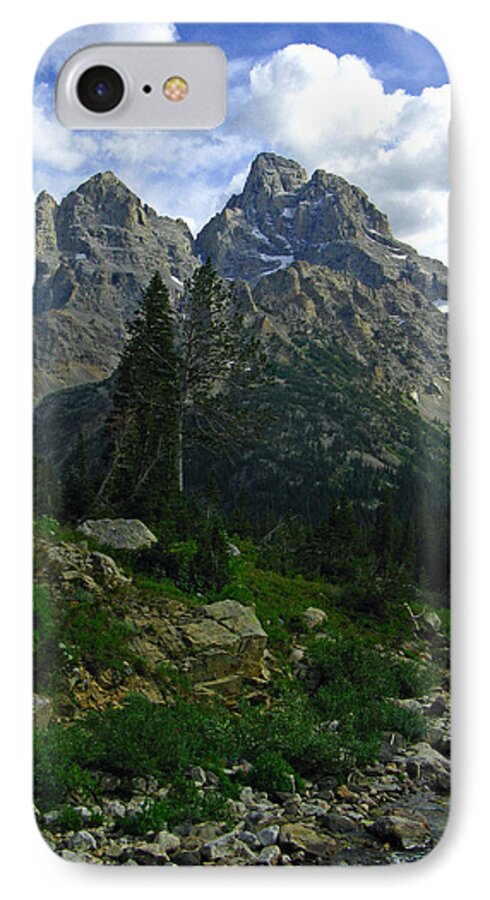 Cascade Canyon iPhone 8 Case featuring the photograph Cascade Creek The Grand Mount Owen by Raymond Salani III