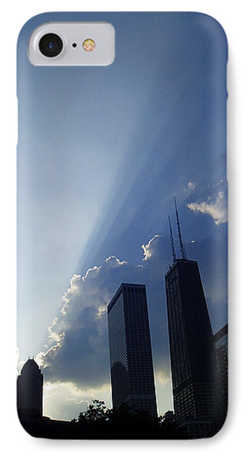 Chicago iPhone 8 Case featuring the photograph Chicago Sunset by Verana Stark