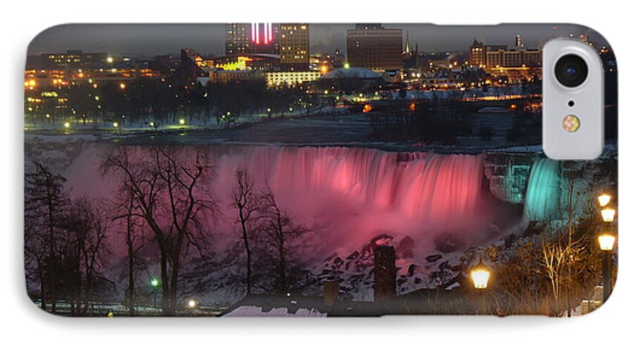 Niagara Falls iPhone 8 Case featuring the photograph Christmas Spirit at Niagara Falls by Lingfai Leung