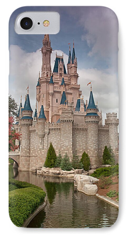 Disney iPhone 8 Case featuring the photograph Cinderella's Enchanted Castle by John Black