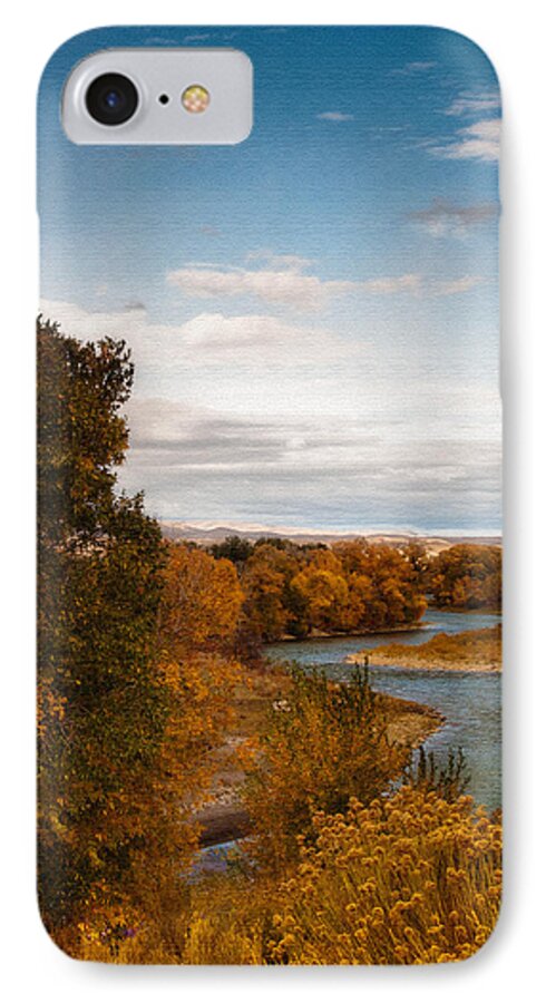 River iPhone 8 Case featuring the photograph Clark Fork of the Yellowstone by Elaine Goss