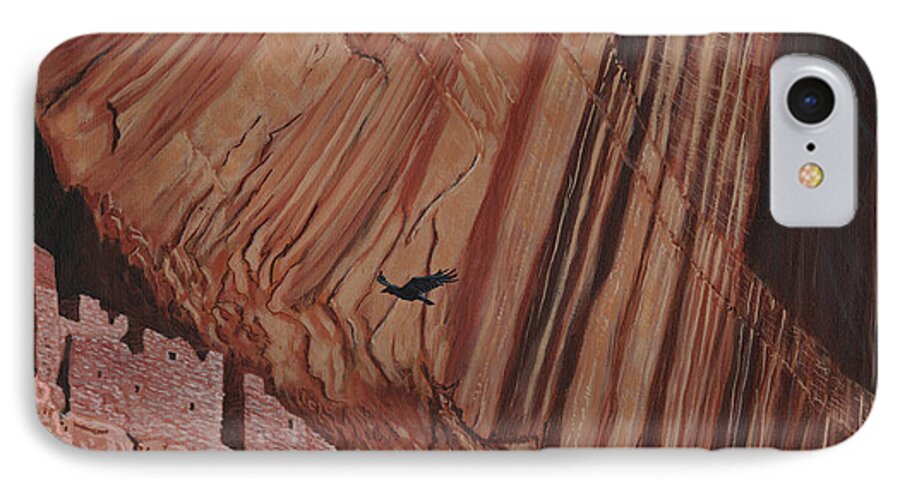 Tim Gordon iPhone 8 Case featuring the painting Cliff Home by Timithy L Gordon