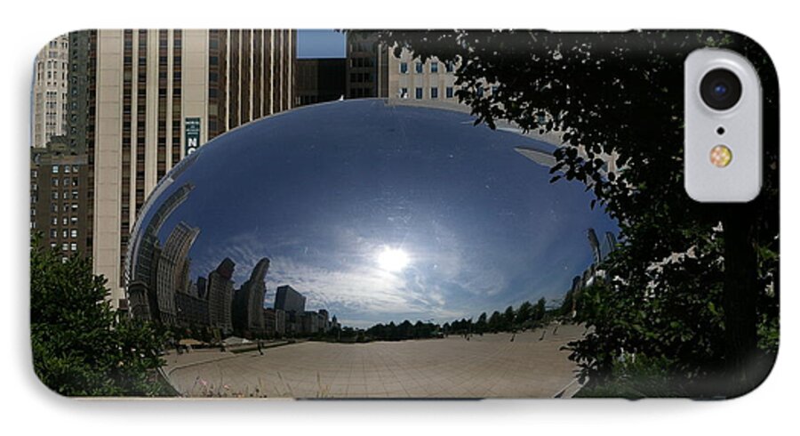 Cloud Gate iPhone 8 Case featuring the photograph Cloud Gate by Tannis Baldwin