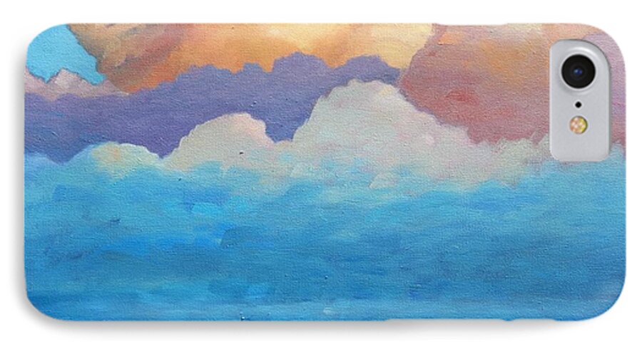 Clouds iPhone 8 Case featuring the painting Clouds by Gary Coleman