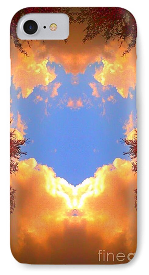Clouds iPhone 8 Case featuring the photograph Clouds of Gold by Karen Newell