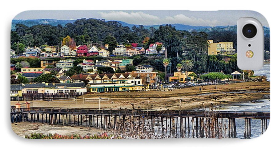 Coastal Town iPhone 8 Case featuring the photograph California Coastal Town by Kathy Churchman