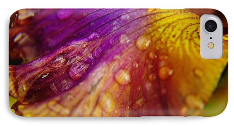 Iris iPhone 8 Case featuring the photograph Color And Droplets by Jeff Swan