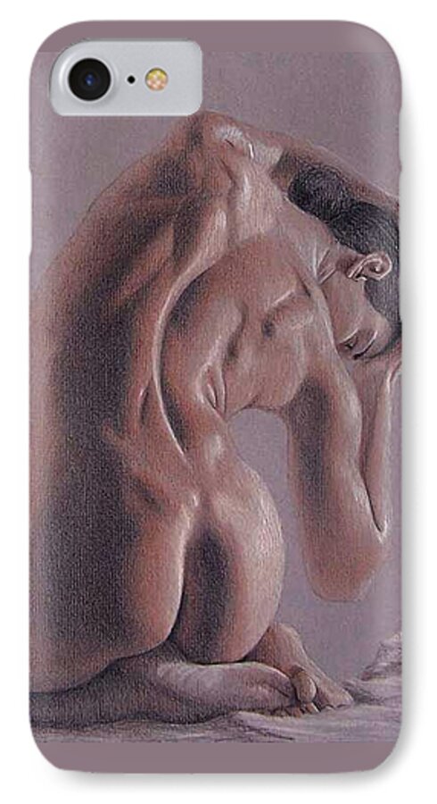 Joe iPhone 8 Case featuring the painting Convergence  by Joseph Ogle