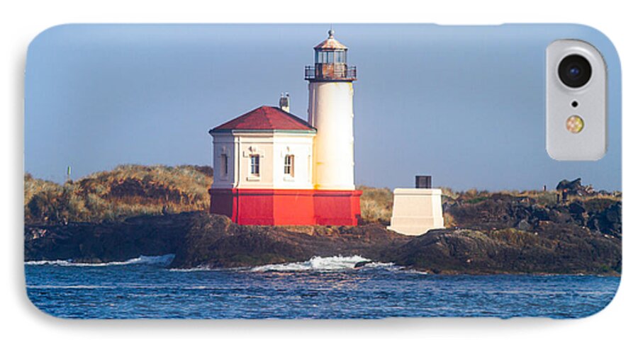  iPhone 8 Case featuring the photograph Coquille Lighthouse by Dennis Bucklin