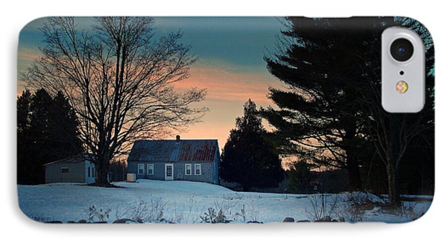 Photography iPhone 8 Case featuring the photograph Countryside Winter Evening by Joy Nichols