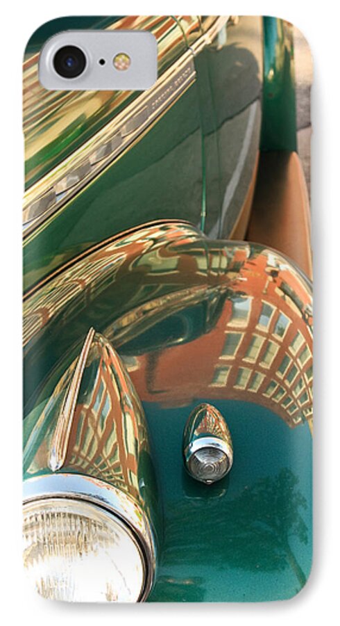Classic Car iPhone 8 Case featuring the photograph Court House Classic 1940 by Tammy Schneider