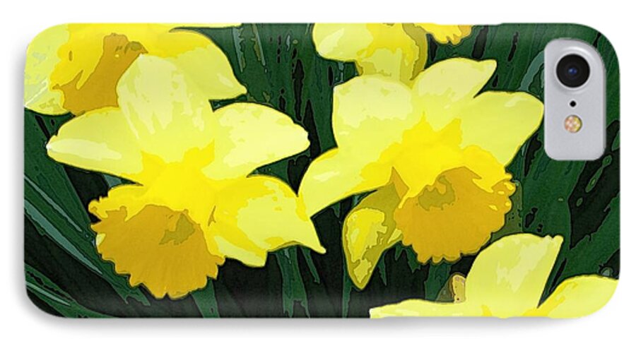 Daffodil iPhone 8 Case featuring the photograph Daffodil Song by Pamela Hyde Wilson