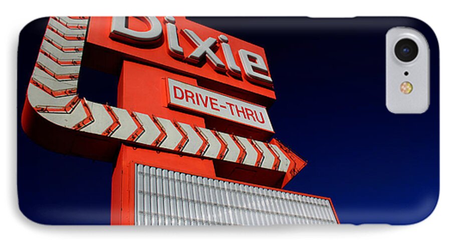 Kelly Hazel iPhone 8 Case featuring the photograph Dixie Drive Thru by Kelly Hazel