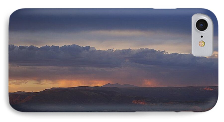 Sunset iPhone 8 Case featuring the photograph Early Monsoon Sunset over San Francisco Peaks by Ron Chilston