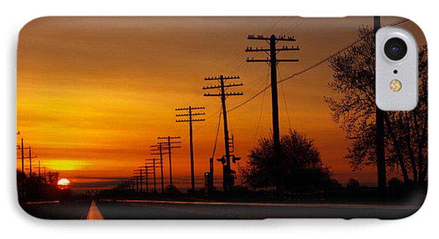 Orange Sky iPhone 8 Case featuring the photograph Energy by Tom Druin