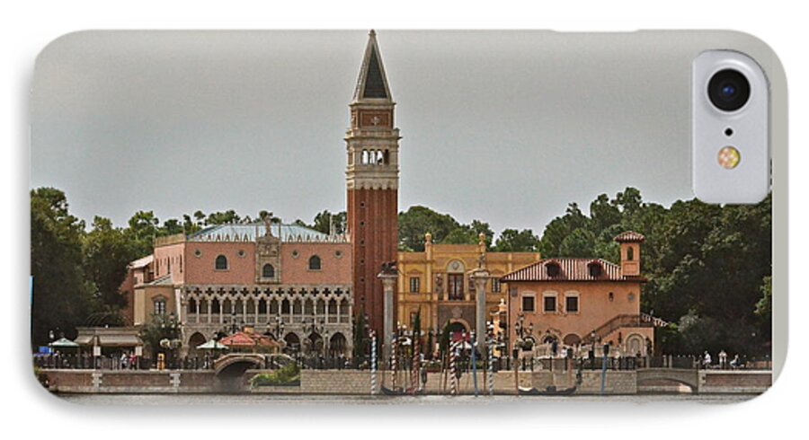 Epcot iPhone 8 Case featuring the photograph Epcot Italy Pavilion by Carol Bradley