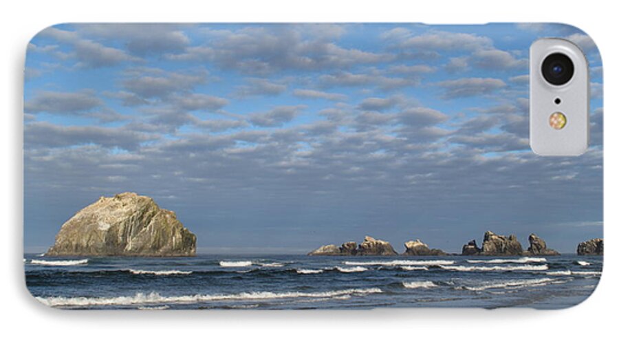 Bandon iPhone 8 Case featuring the photograph Face Rock Blues by Suzy Piatt