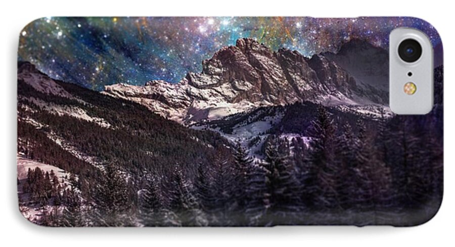 Winter iPhone 8 Case featuring the photograph Fantasy mountain landscape by Martin Capek