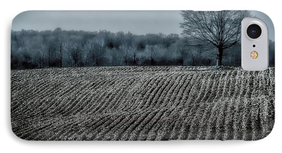 Farm iPhone 8 Case featuring the photograph Farmfield Furrows by Henry Kowalski