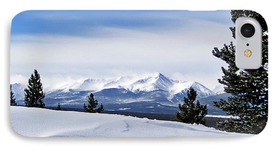 Mt Elbert iPhone 8 Case featuring the photograph February Wind by Jeremy Rhoades