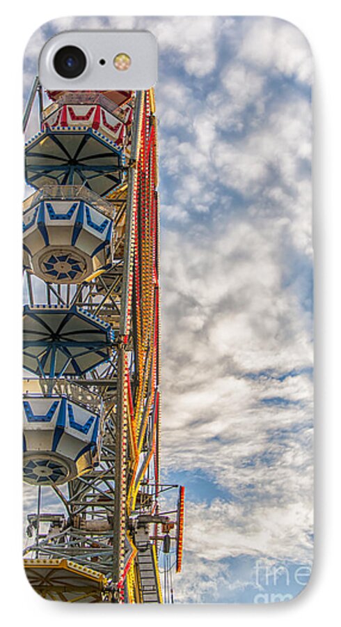 Sky iPhone 8 Case featuring the photograph Ferris Wheel by Antony McAulay