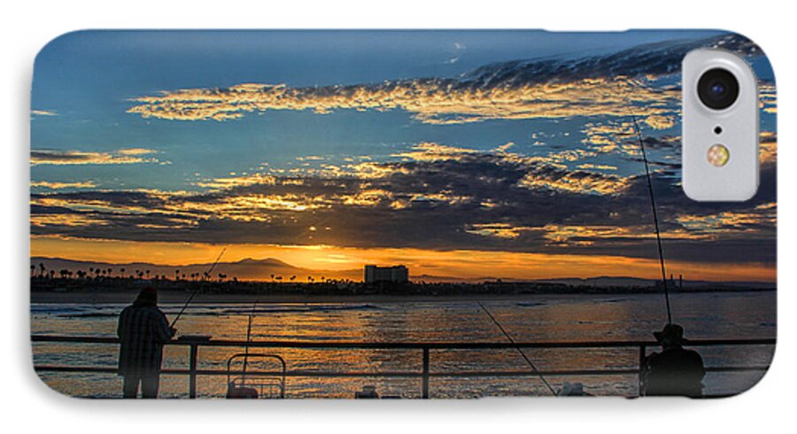 Fishermen iPhone 8 Case featuring the photograph Fishermen morning by Tammy Espino