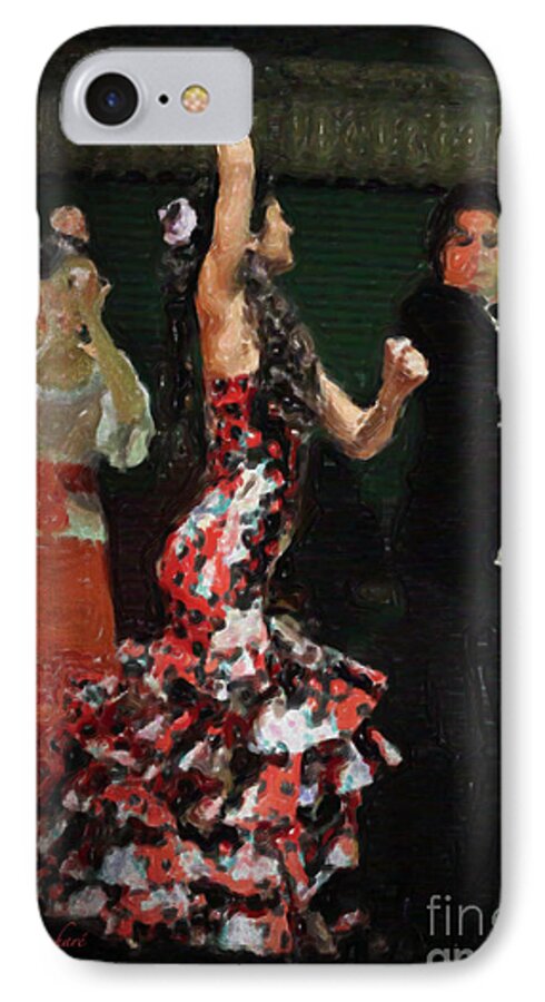 Flamenco Series #13 iPhone 8 Case featuring the photograph Flamenco Series No 13 by Mary Machare