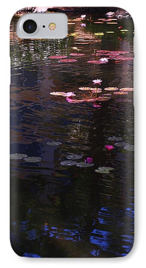 Floating Flowers iPhone 8 Case featuring the photograph Floating Flowers by Max Greene