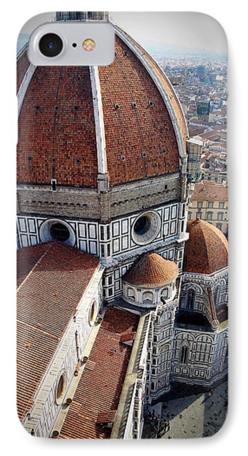 Italy iPhone 8 Case featuring the photograph Florence Tile Roof Church by Henry Kowalski