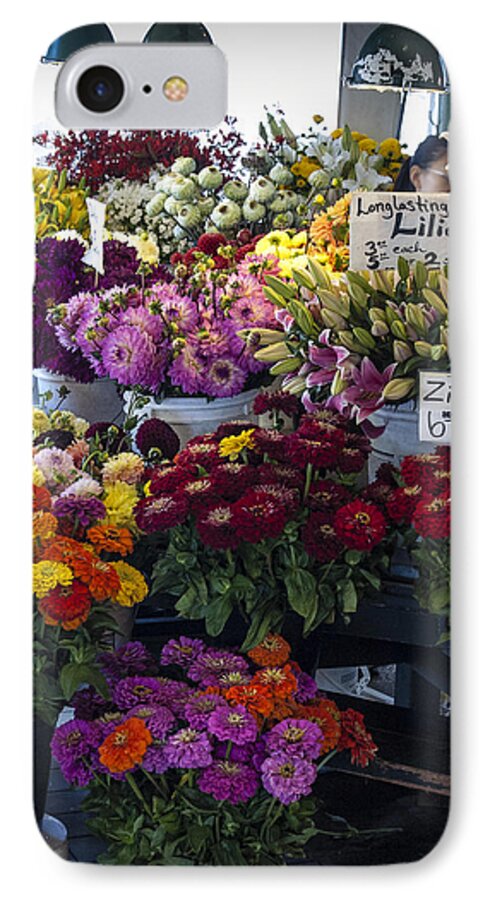 Flowers iPhone 8 Case featuring the photograph Flower Market by Wayne Meyer