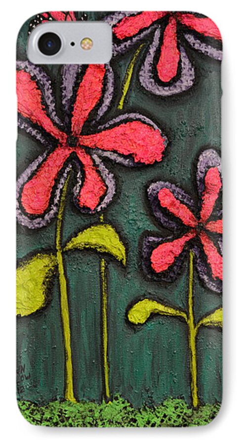 Landscape iPhone 8 Case featuring the painting Flowers for Sydney by Shawn Marlow