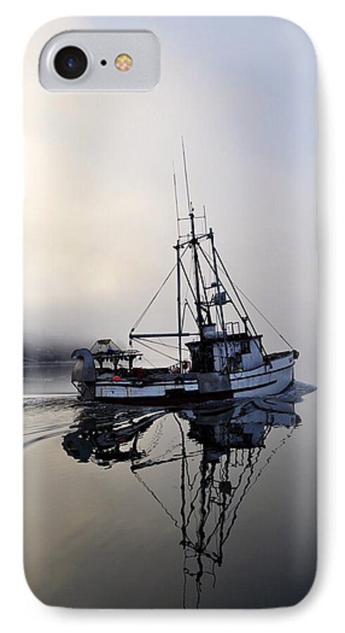 Ocean iPhone 8 Case featuring the photograph Fog Bound by Cathy Mahnke