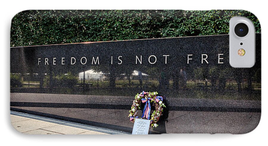 Soldiers iPhone 8 Case featuring the photograph Freedom is Not Free by Sennie Pierson