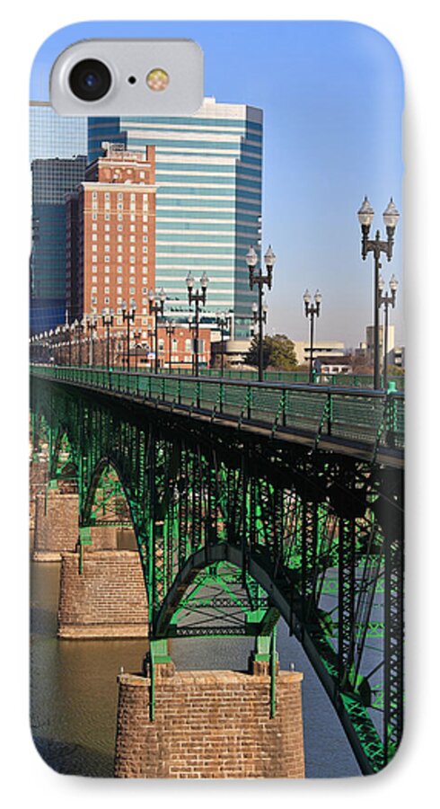 Gay Street iPhone 8 Case featuring the photograph Gay Street Bridge Knoxville by Melinda Fawver