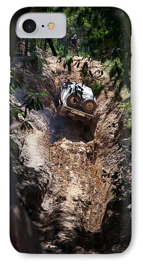 Climb iPhone 8 Case featuring the photograph Getting out the Other Side by Carole Hinding
