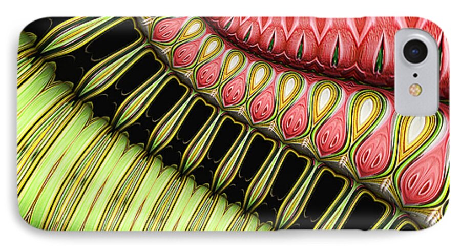 Patterns iPhone 8 Case featuring the digital art Glissando by Wendy J St Christopher