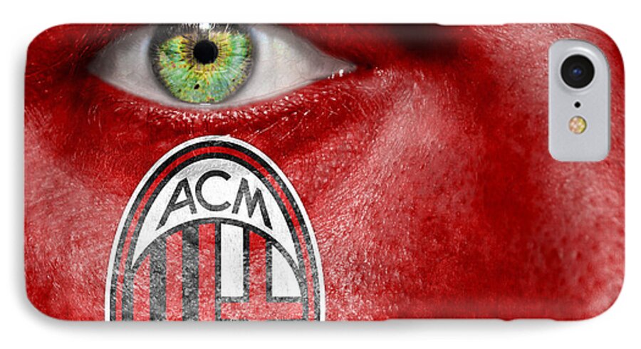 1899 iPhone 8 Case featuring the photograph Go AC Milan by Semmick Photo