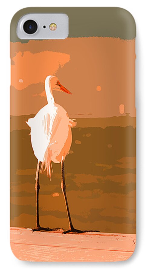 Egret iPhone 8 Case featuring the photograph Great Egret by Carol McCarty