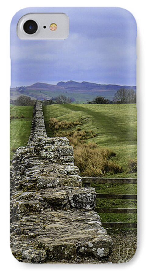 M C Story iPhone 8 Case featuring the photograph Hadrian's Wall by Mary Carol Story