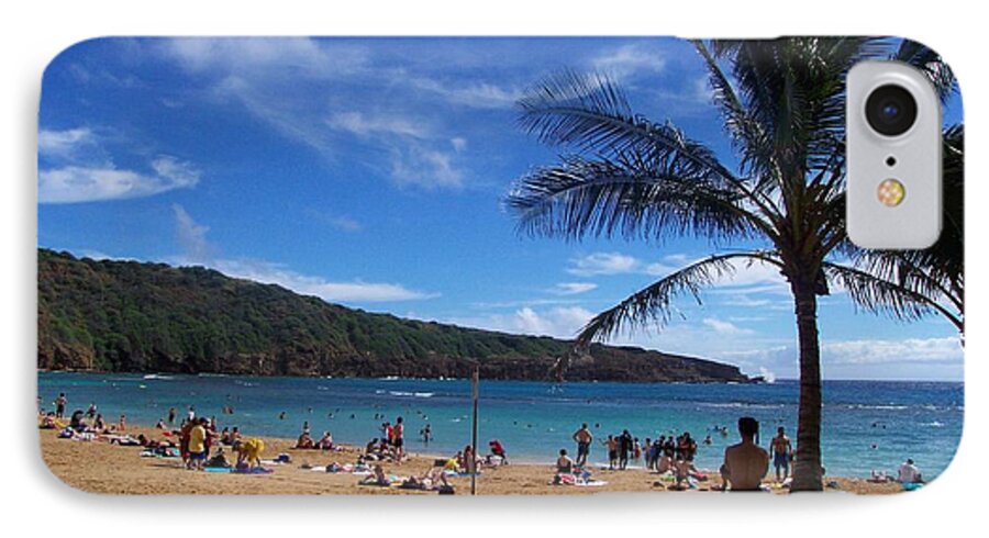 Beach On Hawaii iPhone 8 Case featuring the photograph Hanauma Beach by Kenneth Cole